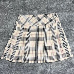 Conus Tennis Skirt Women's 28 Pleated Nova Check Tartan Plaid Academia Lined